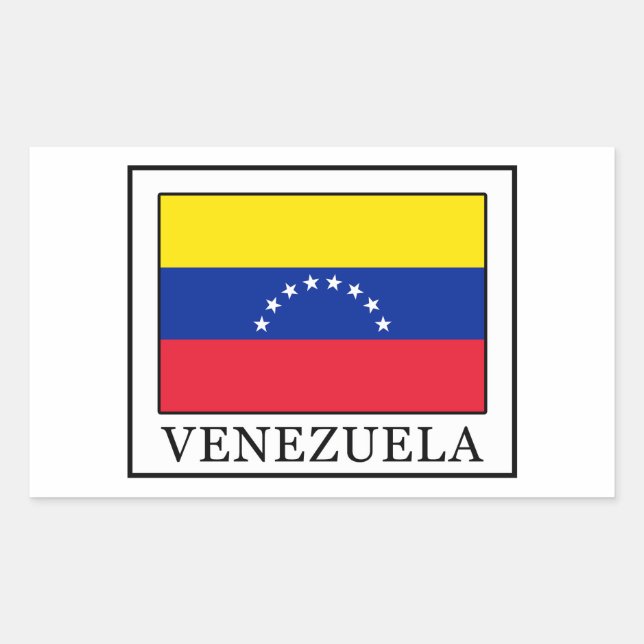 Venezuela Rectangular Sticker (Front)