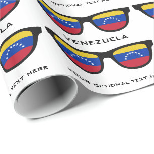 Venezuela Shades custom text & colour gift wrap