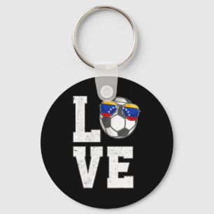 Venezuela Soccer Love Venezuelan Fan Flag T Shirt Key Ring