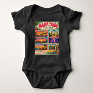 Venezuela Stamp Maracaibo Estado Zulia Tropical Tr Baby Bodysuit