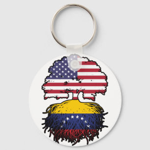 Venezuela Venezuela Venezuelan American USA Tree R Key Ring