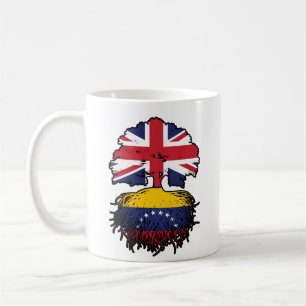 Venezuela Venezuelan British UK Tree Roots Flag Coffee Mug
