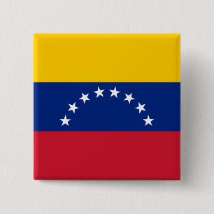 Venezuela (Venezuelan) Flag 15 Cm Square Badge