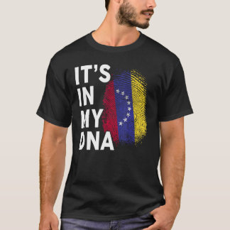 Venezuela Venezuelan Flag My DNA Hispanic Heritage T-Shirt