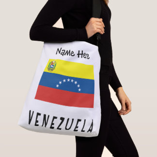 Venezuela Venezuelan Flag Personalised Name  Crossbody Bag