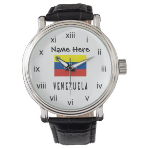 Venezuela Venezuelan Flag Personalised Name Watch