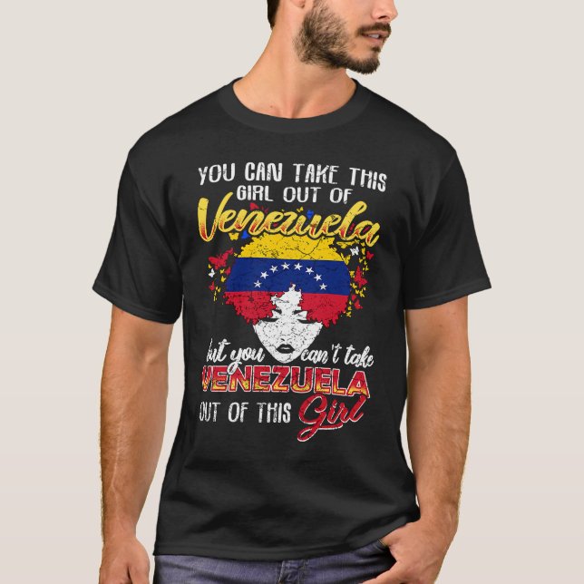 Venezuela Venezuelan Girl T-Shirt (Front)