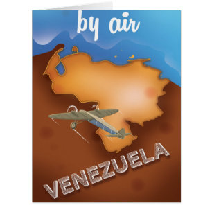 venezuela vintage travel poster