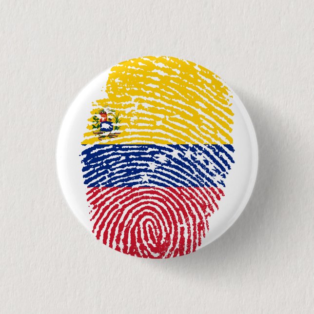 Venezuelan 3 Cm Round Badge (Front)