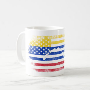 Venezuelan American Flag   Venezuela and USA Coffee Mug