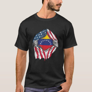 Venezuelan Blood Inside Me Venezuela Flag Bandera  T-Shirt