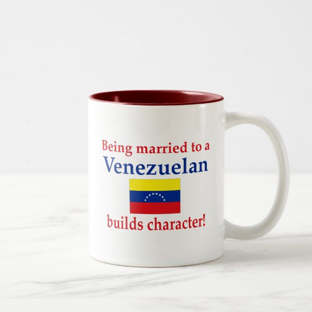 Venezuelan Builds  Character Two-Tone Coffee Mug (Right)