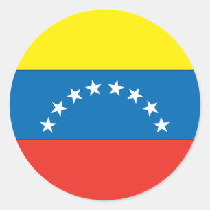 Venezuelan Flag Classic Round Sticker