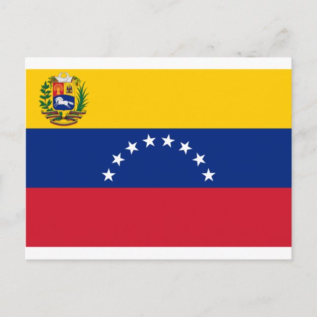 Venezuelan Flag - Flag of Venezuela - Bandera Postcard (Front)