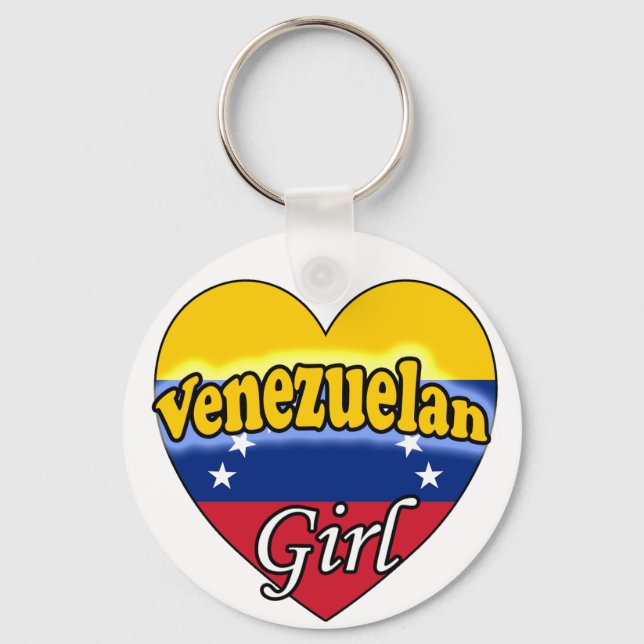 Venezuelan Girl Key Ring (Front)