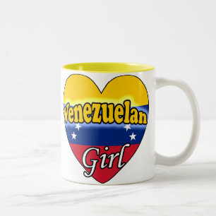 Venezuelan Girl Two-Tone Coffee Mug