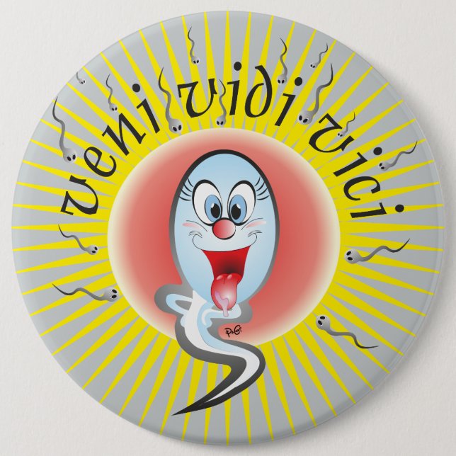 veni vedi vici Button (Front)