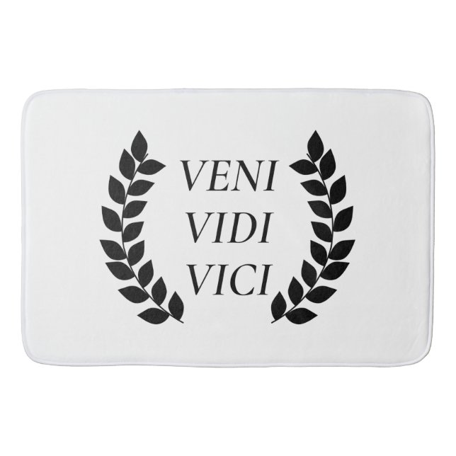 Veni Vidi Vici Bath Mat (Front)