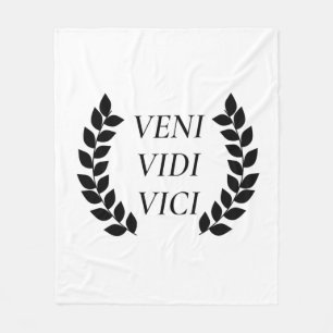 Veni Vidi Vici Fleece Blanket