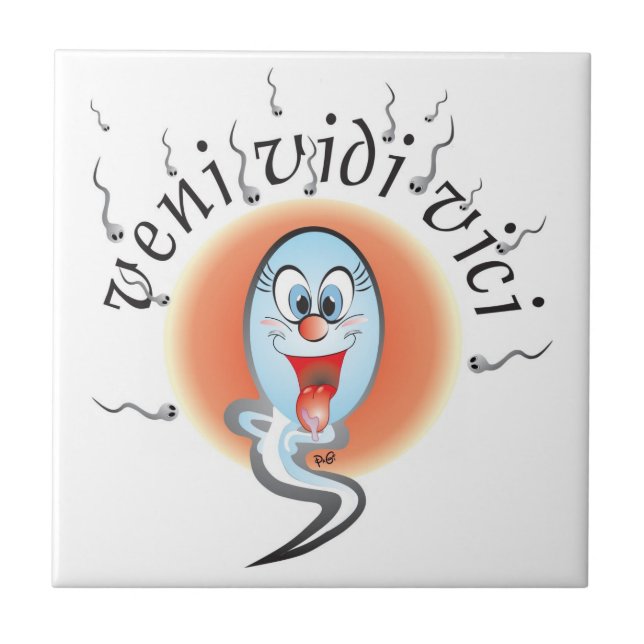 veni vidi vici Fliese Ceramic Tile (Front)
