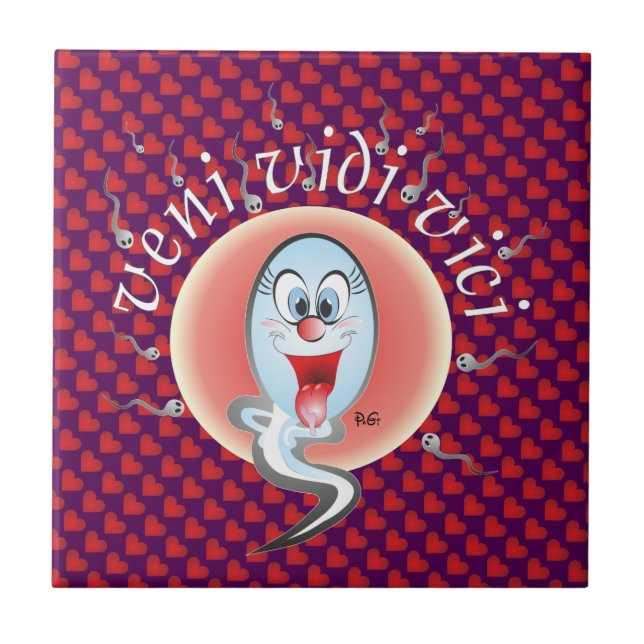 veni vidi vici Fliese Ceramic Tile (Front)