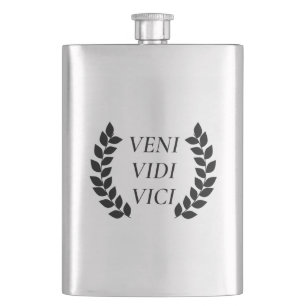 Veni Vidi Vici Hip Flask