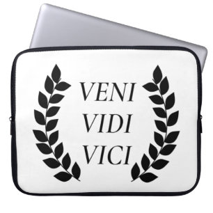 Veni Vidi Vici I Came I Saw I Conquered Laptop Sleeve