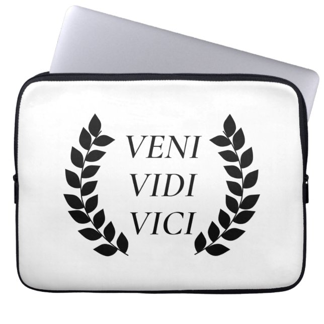 Veni Vidi Vici Laptop Sleeve (Front)