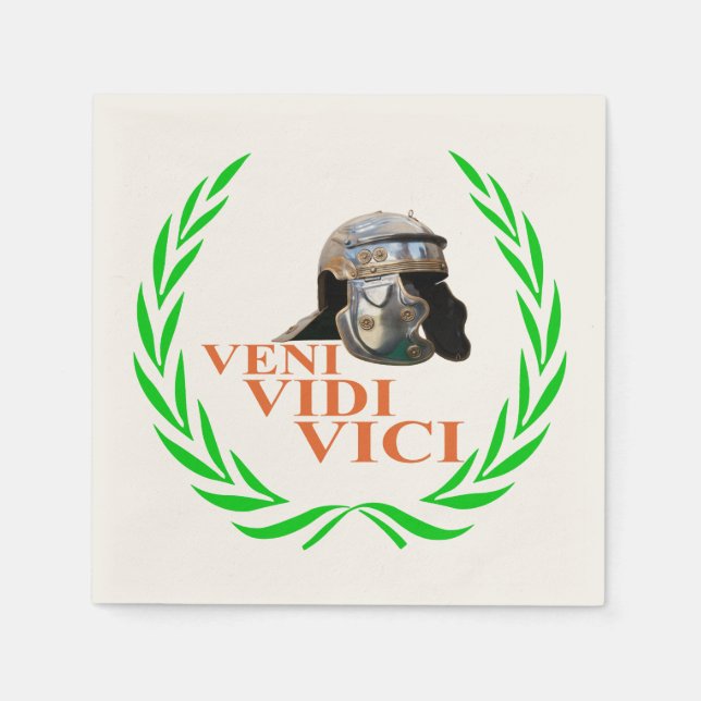 Veni Vidi Vici Napkin (Front)