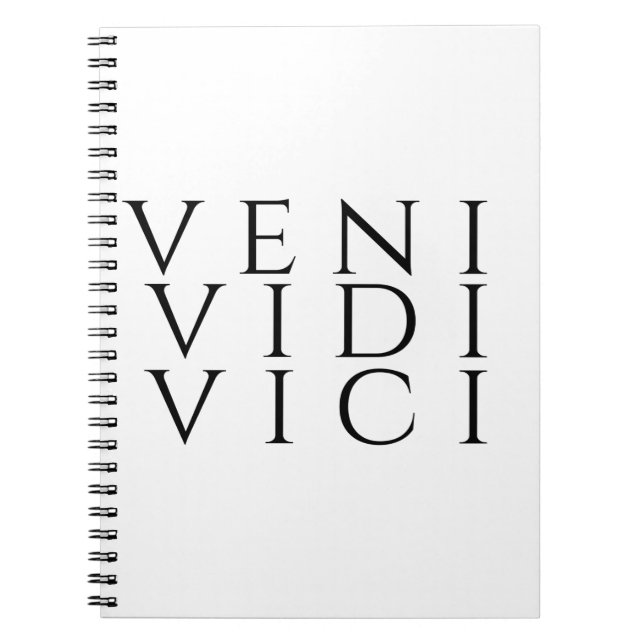 Veni Vidi Vici Notebook (Front)