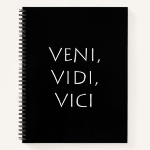 Veni vidi vici notebook