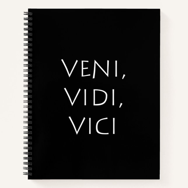Veni vidi vici notebook (Front)