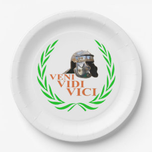 Veni Vidi Vici Paper Plate