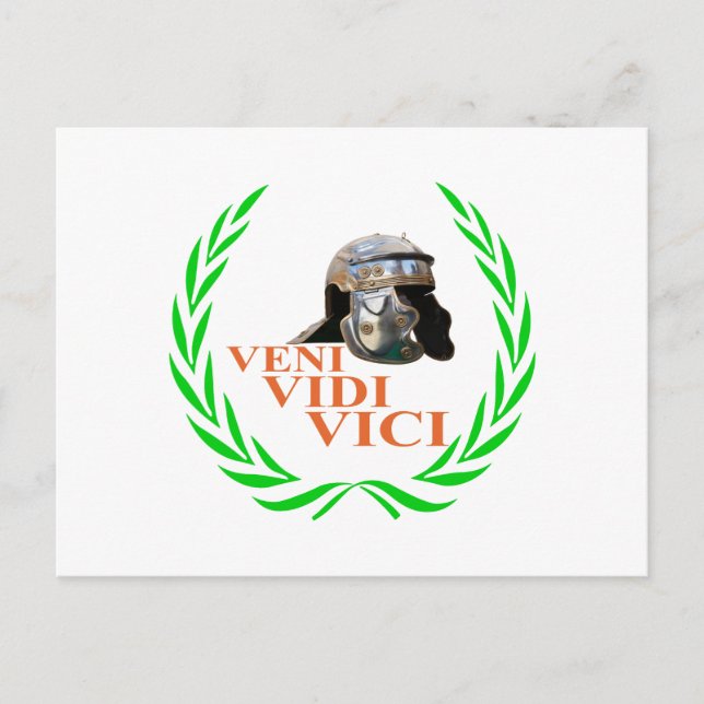 Veni Vidi Vici Postcard (Front)