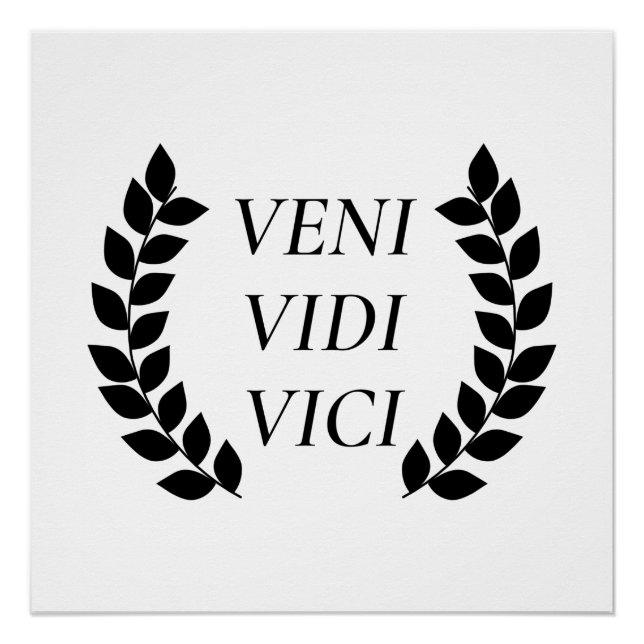 Veni Vidi Vici Poster (Front)