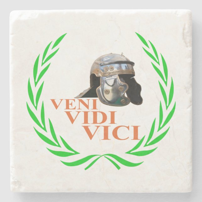 Veni Vidi Vici Stone Coaster (Front)