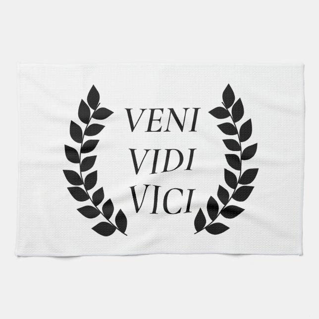 Veni Vidi Vici Tea Towel (Horizontal)