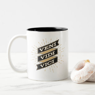 Veni Vidi Vici Two-Tone Coffee Mug