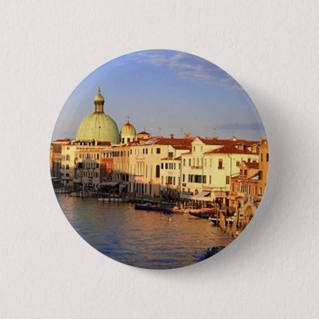 Venice 6 Cm Round Badge (Front)