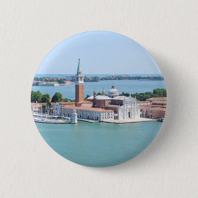 Venice 6 Cm Round Badge (Front)
