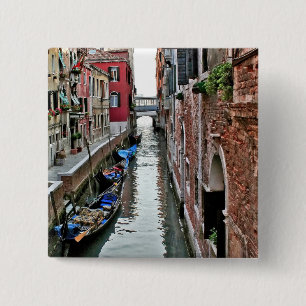 Venice Alleyway 15 Cm Square Badge