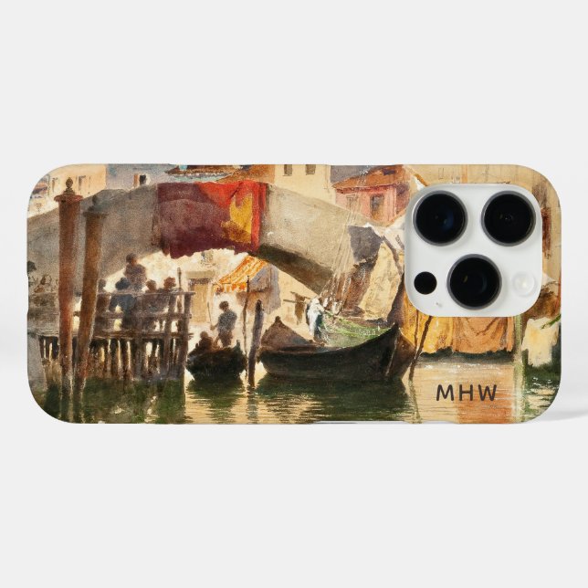 Venice Art custom monogram phone cases (Back (Horizontal))