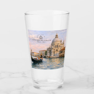 Venice Basilica Salute Watercolor Iconic Domes Glass