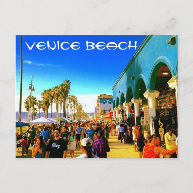 VENICE BEACH BOARDWALK POSTCARD (Front)