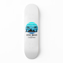 Venice Beach California blue sunset skateboard