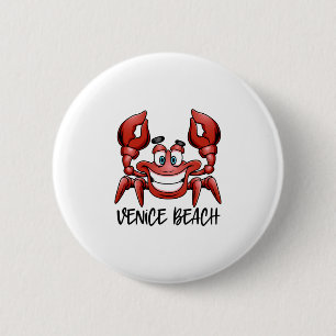 Venice Beach California Florida Vacation Group Tri 6 Cm Round Badge