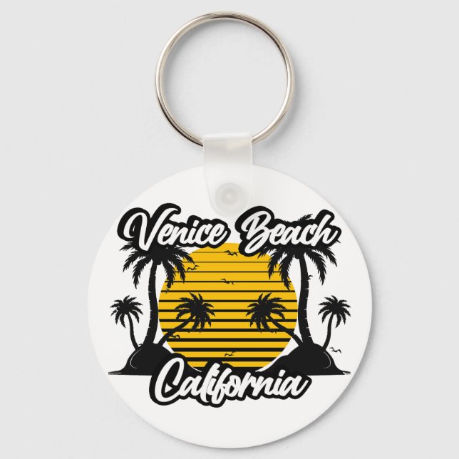 Venice Beach California Key Ring (Front)