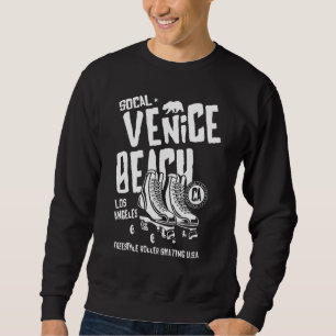 Venice Beach California Retro Roller Skate Design Sweatshirt