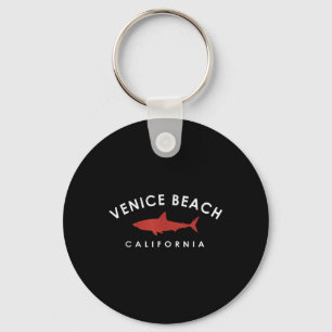 Venice Beach California Shark Vacation Souvenir Vi Key Ring