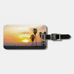 Venice Beach California Sunset Luggage Tag
